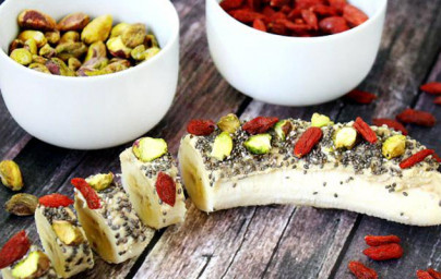 Banánové sushi s arašidovým maslom Banánové sushi s arašidovým maslom